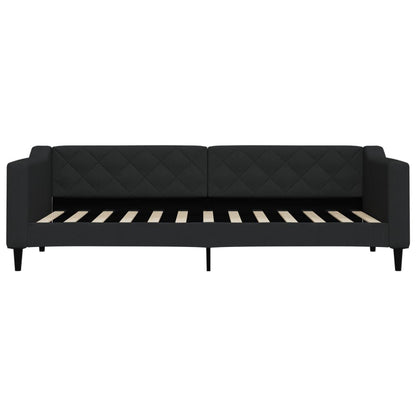 Letto da Giorno Nero 80x200 cm in Tessuto | homemem39