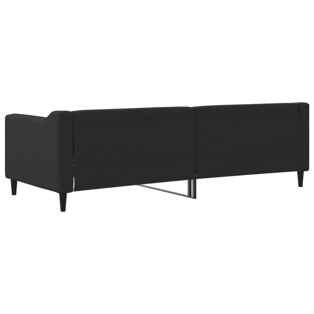 Letto da Giorno Nero 80x200 cm in Tessuto | homemem39