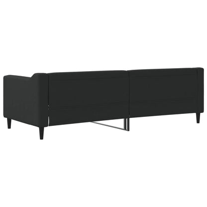 Letto da Giorno Nero 80x200 cm in Tessuto | homemem39