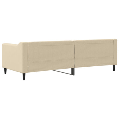 Letto da Giorno Crema 80x200 cm in Tessuto - homemem39