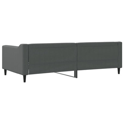 Letto da Giorno Grigio Scuro 100x200 cm in Tessuto - homemem39