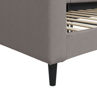 Letto da Giorno Tortora 100x200 cm in Tessuto | homemem39