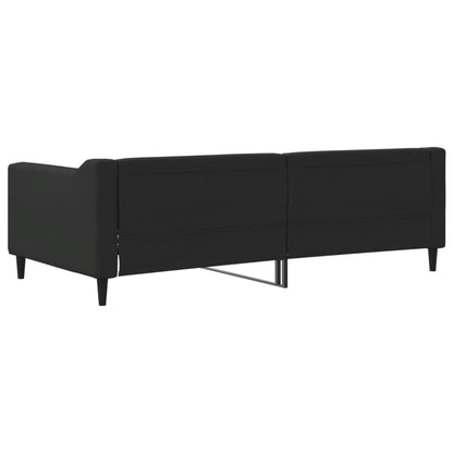 Letto da Giorno Nero 90x190 cm in Tessuto | homemem39