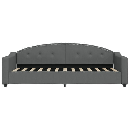 Letto da Giorno Grigio Scuro 80x200 cm in Tessuto - homemem39