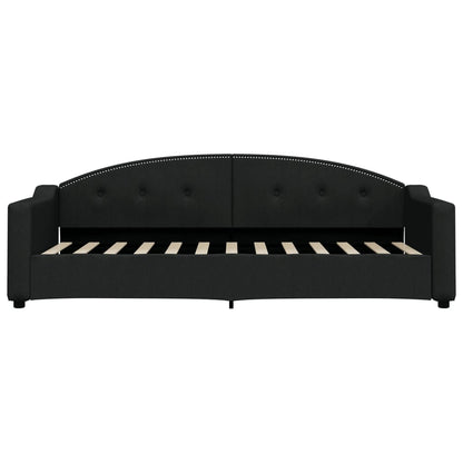 Letto da Giorno Nero 80x200 cm in Tessuto | homemem39