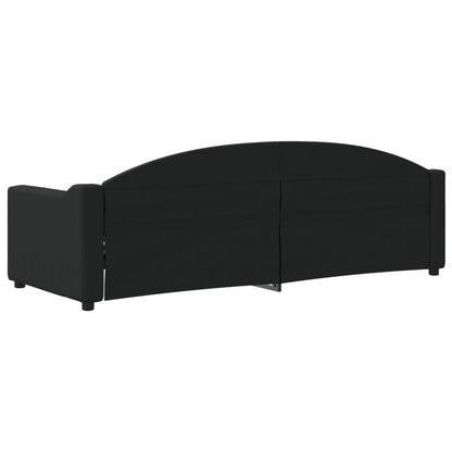 Letto da Giorno Nero 80x200 cm in Tessuto | homemem39