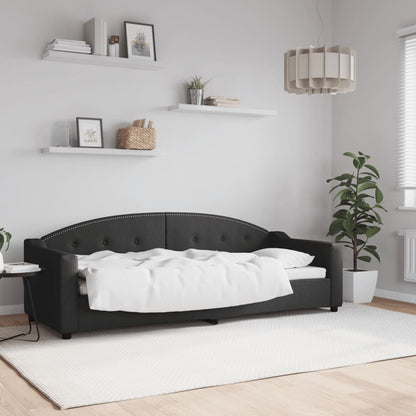 Letto da Giorno Nero 80x200 cm in Tessuto | homemem39