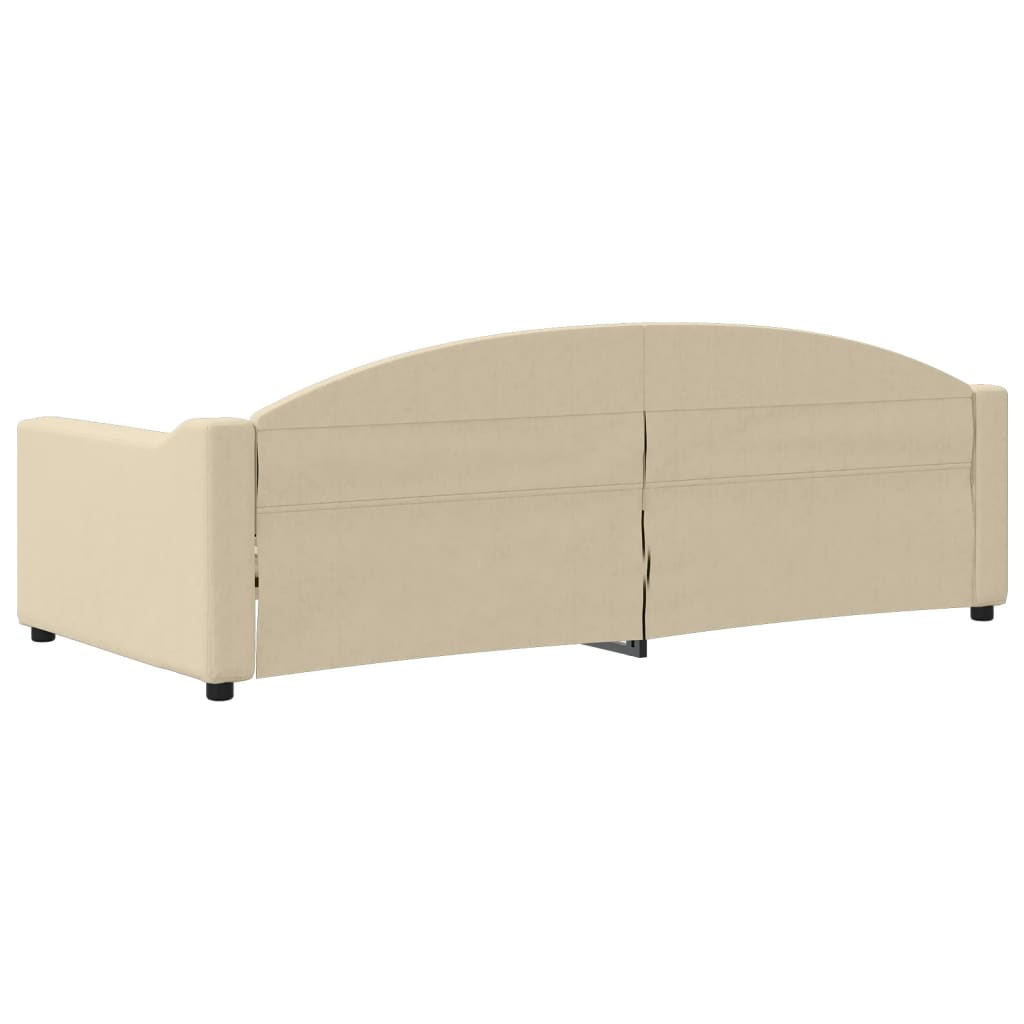 Letto da Giorno Crema 90x200 cm in Tessuto | homemem39