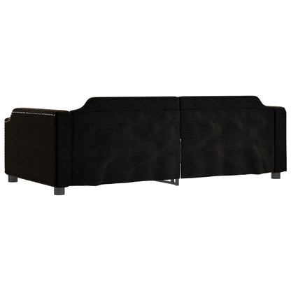 Letto da Giorno Nero 80x200 cm in Tessuto | homemem39
