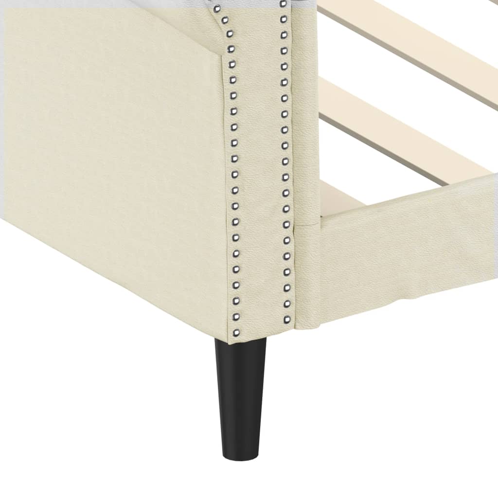 Letto da Giorno Crema 80x200 cm in Similpelle - homemem39