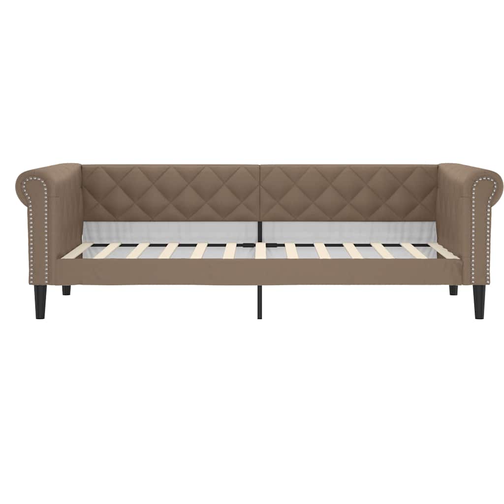 Letto da Giorno Cappuccino 80x200 cm in Similpelle | homemem39