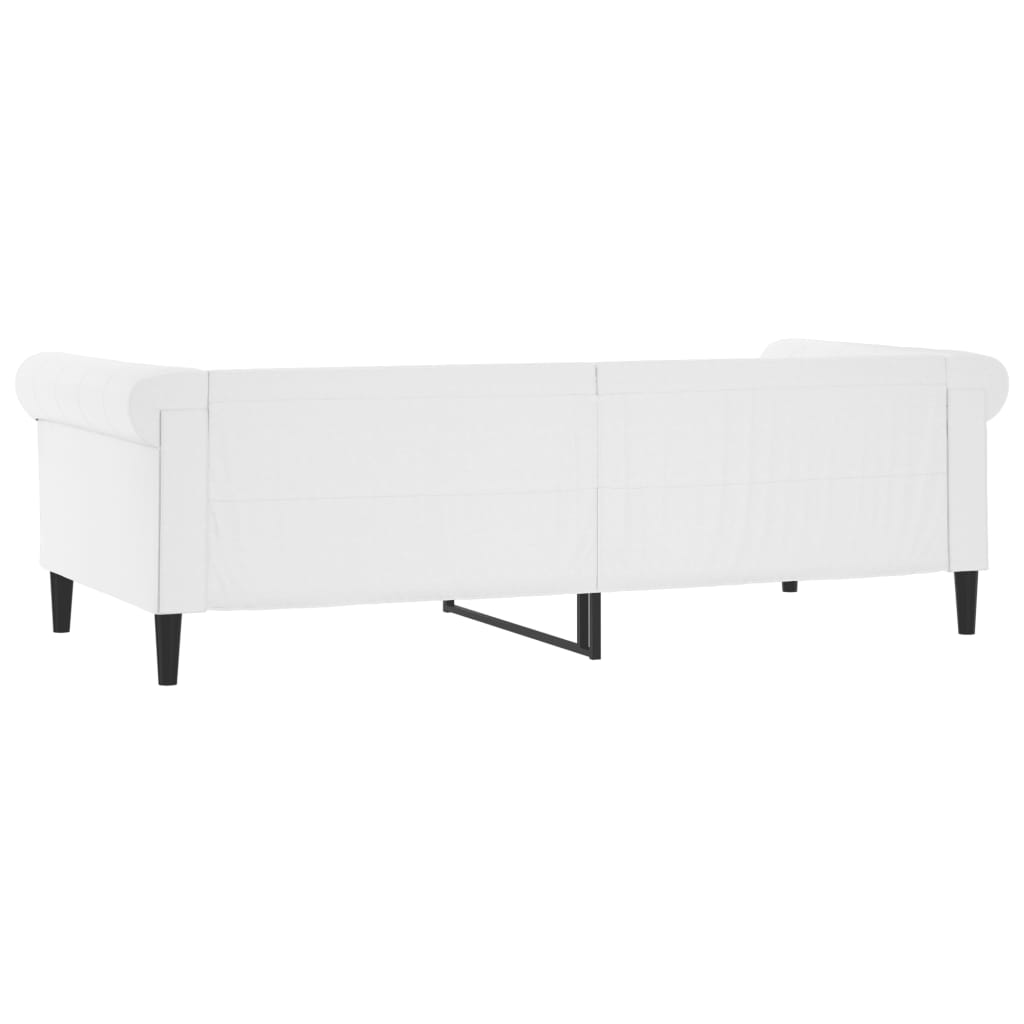 Letto da Giorno Bianco 90x200 cm in Similpelle - homemem39