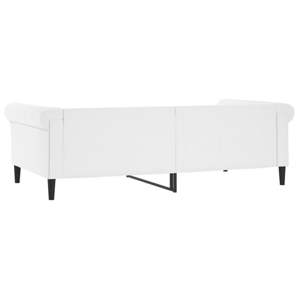 Letto da Giorno Bianco 100x200 cm in Similpelle - homemem39
