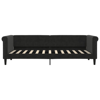 Letto da Giorno Nero 80x200 cm in Velluto
