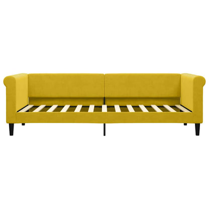 Letto da Giorno Giallo 80x200 cm in Velluto | homemem39
