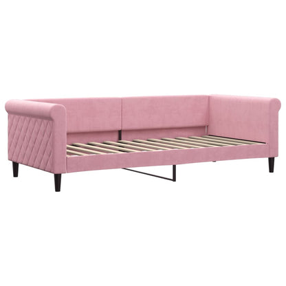 Letto da Giorno Rosa 90x200 cm in Velluto - homemem39