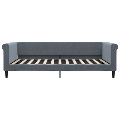 Letto da Giorno Grigio Scuro 100x200 cm in Velluto | homemem39