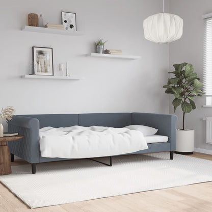 Letto da Giorno Grigio Scuro 100x200 cm in Velluto | homemem39