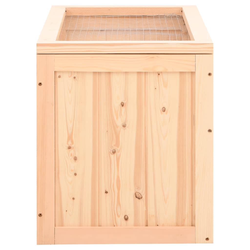 Gabbia per Criceti 60x35,5x42 cm in Legno Massello di Abete - homemem39