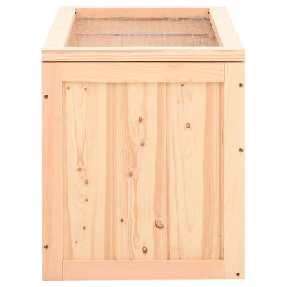 Gabbia per Criceti 60x35,5x42 cm in Legno Massello di Abete - homemem39
