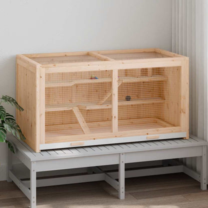 Gabbia per criceti 89,5x45x45 cm Legno massello di abete | homemem39