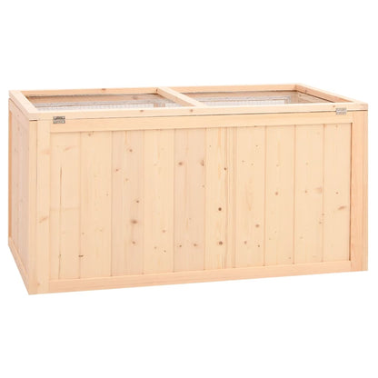 Gabbia per criceti 89,5x45x45 cm Legno massello di abete | homemem39