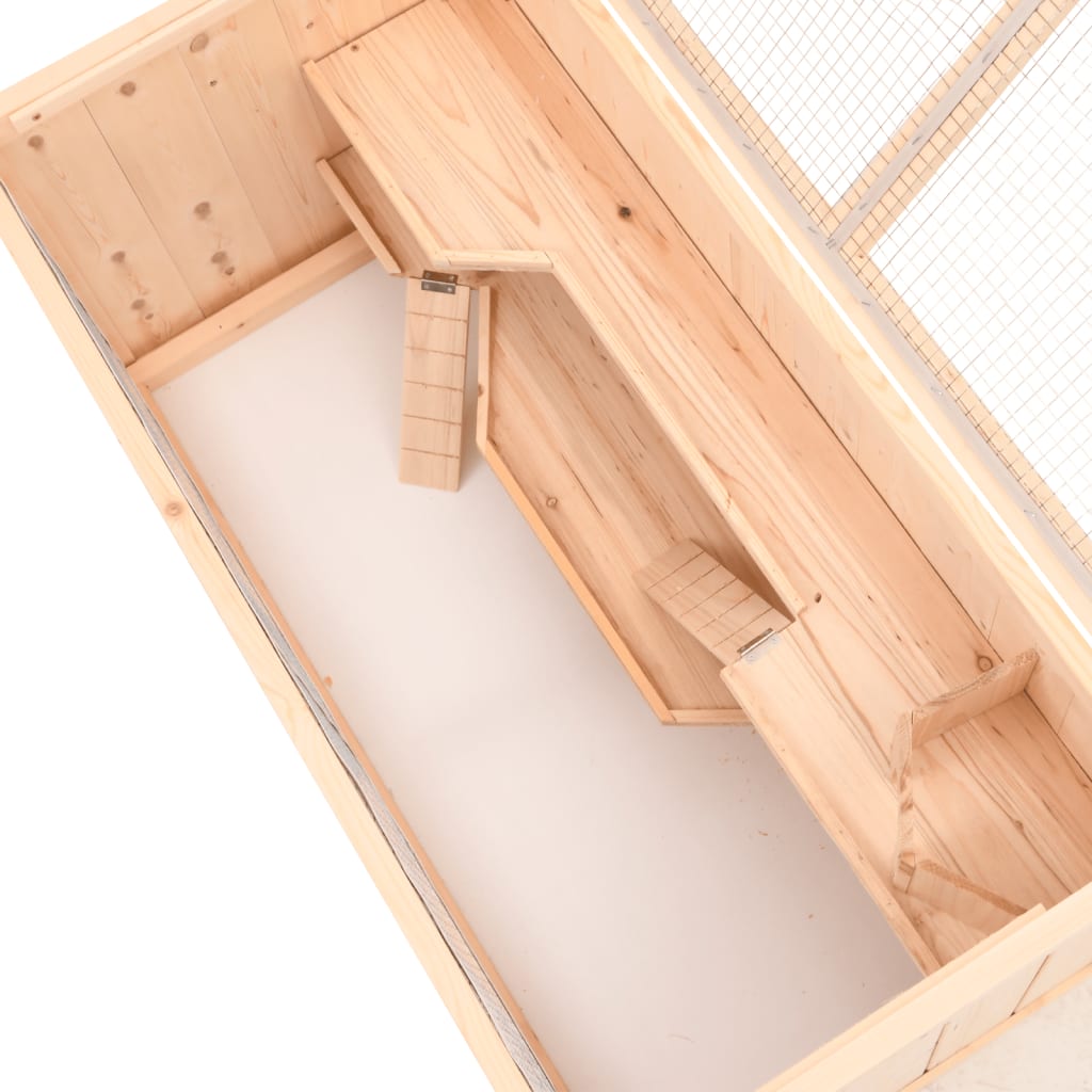 Gabbia per criceti 89,5x45x45 cm Legno massello di abete | homemem39