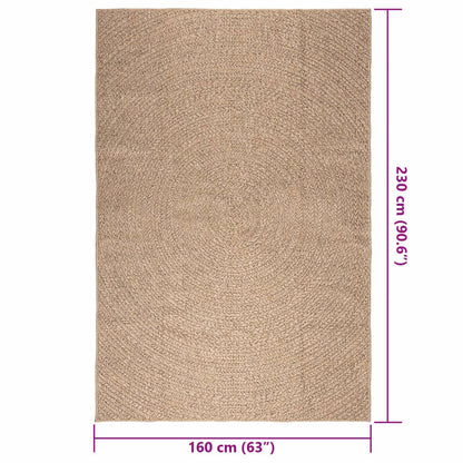 Tappeto ZIZUR 160x230 cm Aspetto Iuta per Interni ed Esterni