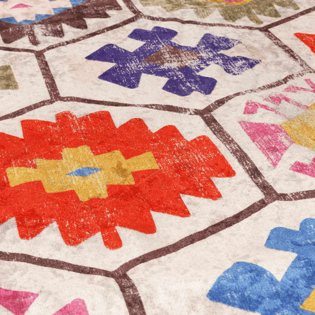 Tappeto Lavabile Multicolore 120x180 cm Antiscivolo - homemem39