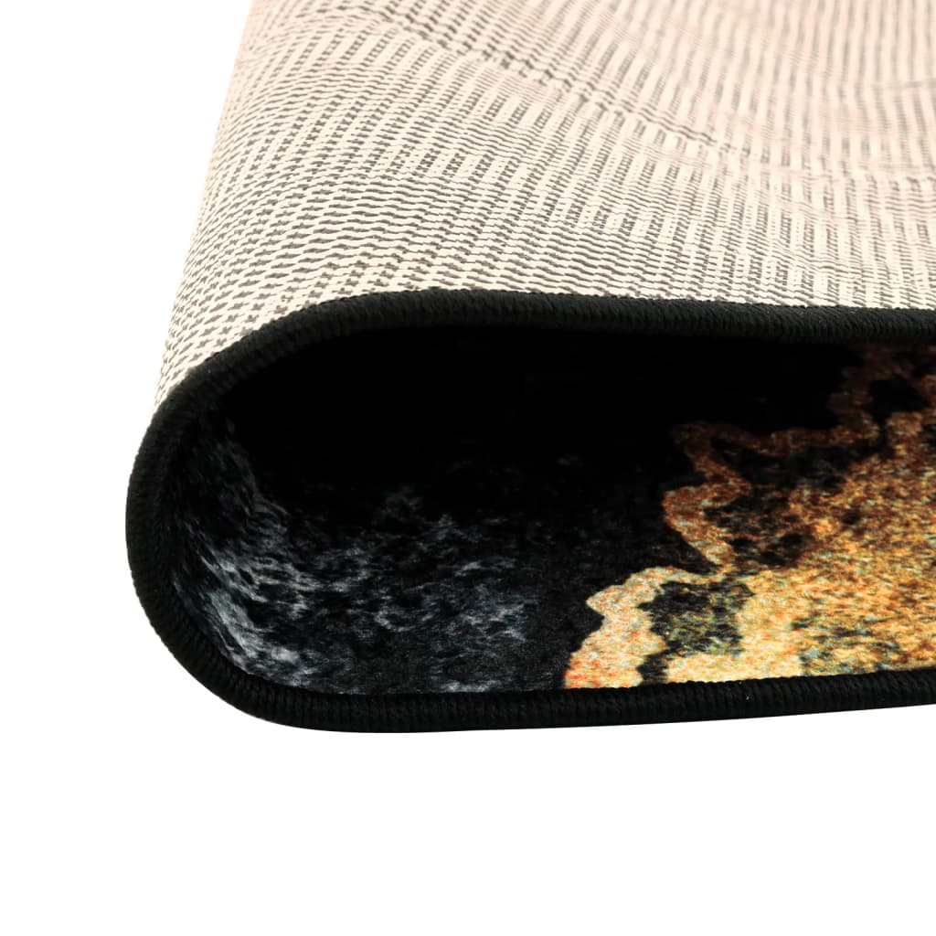Tappeto Lavabile Multicolore Ø 120 cm Antiscivolo - homemem39