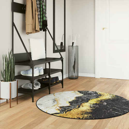 Tappeto Lavabile Multicolore Ø 120 cm Antiscivolo - homemem39