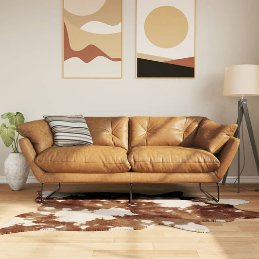 Tappeto Marrone e Bianco 120x170cm Mucca Lavabile Antiscivolo - homemem39