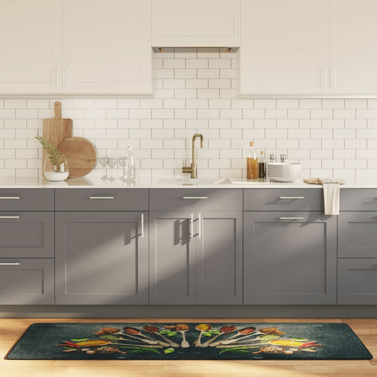 Tappeto da Cucina Multicolore 60x180 cm Lavabile Antiscivolo - homemem39