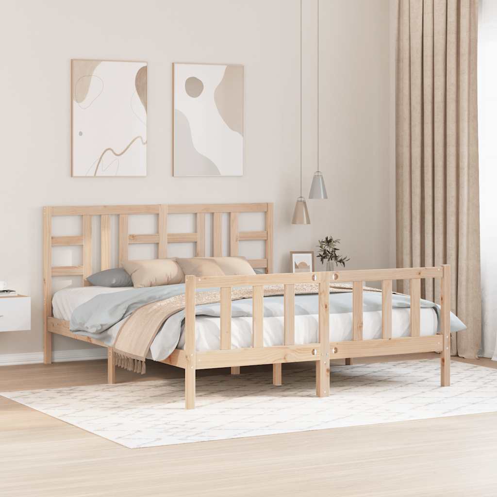 Giroletto senza Materasso 160x200 cm in Legno Massello di Pino