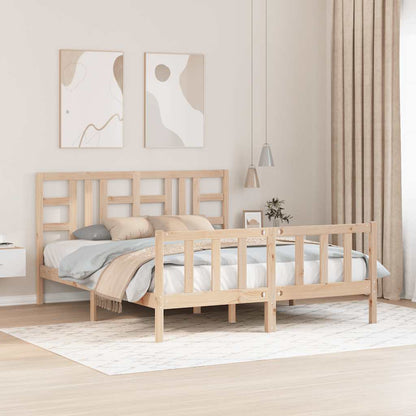 Giroletto senza Materasso 160x200 cm in Legno Massello di Pino