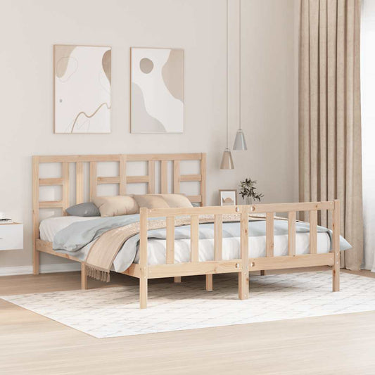 Giroletto senza Materasso 160x200 cm in Legno Massello di Pino