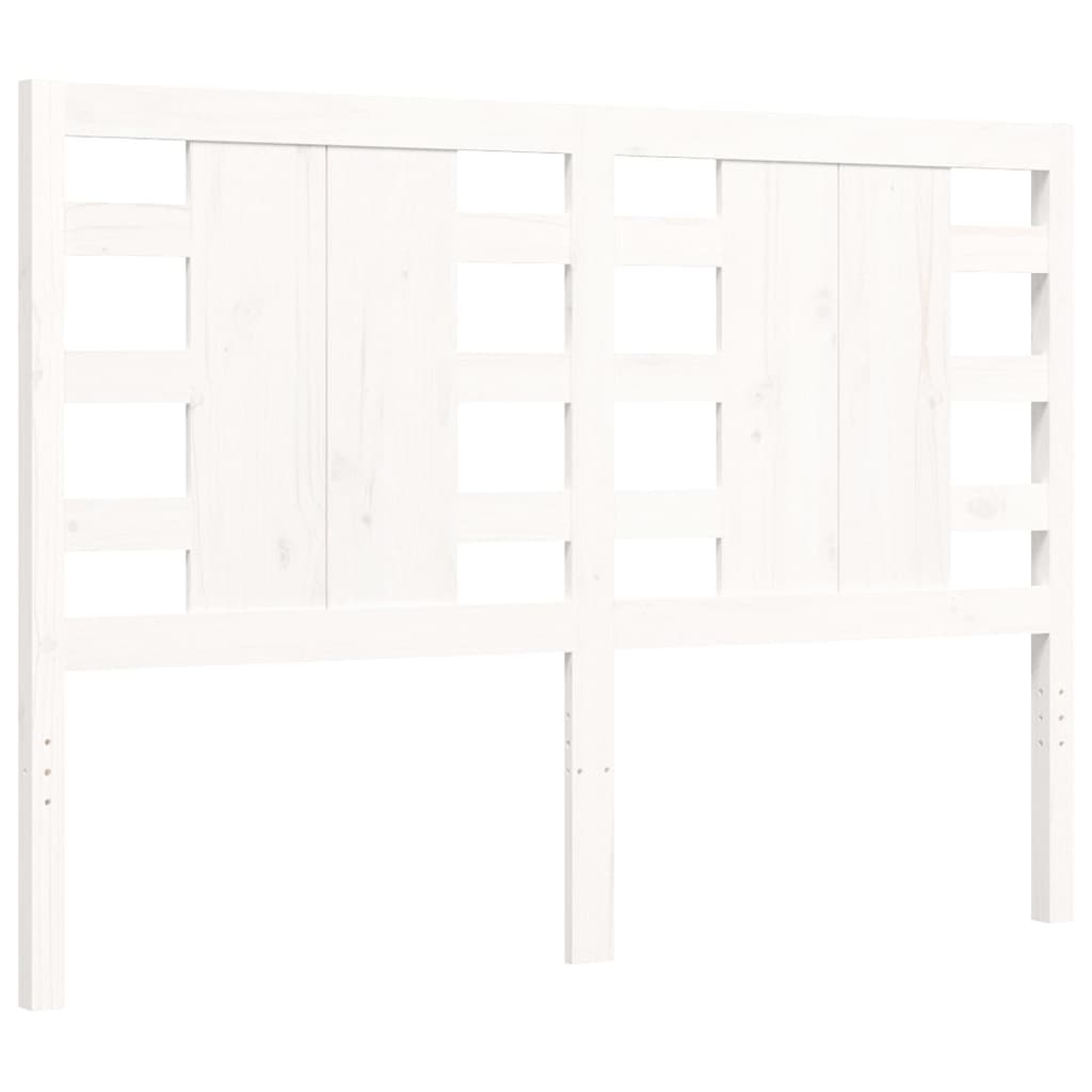 Giroletto con Testiera Bianco Small Double Legno Massello - homemem39