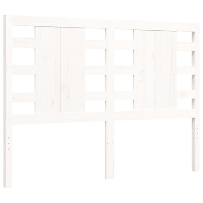 Giroletto con Testiera Bianco Small Double Legno Massello - homemem39