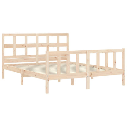 Giroletto senza Materasso 160x200 cm in Legno Massello di Pino - homemem39