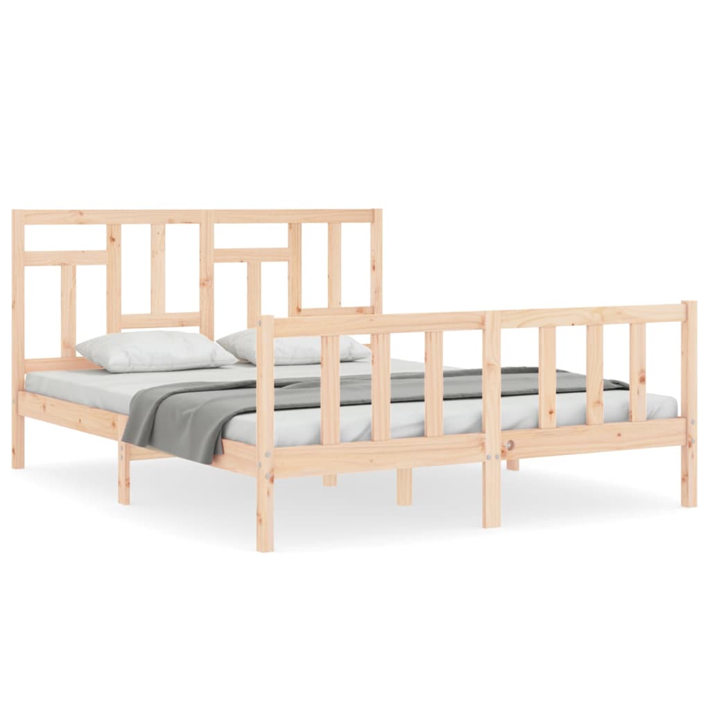 Giroletto senza Materasso 160x200 cm in Legno Massello di Pino | homemem39