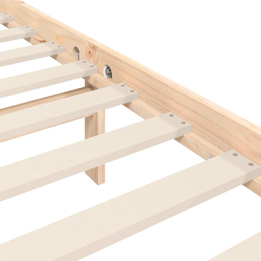 Giroletto senza Materasso 160x200 cm in Legno Massello di Pino | homemem39