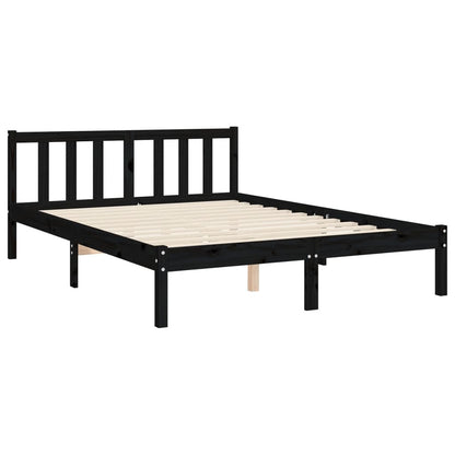 Giroletto con Testiera Nero Double in Legno Massello | homemem39