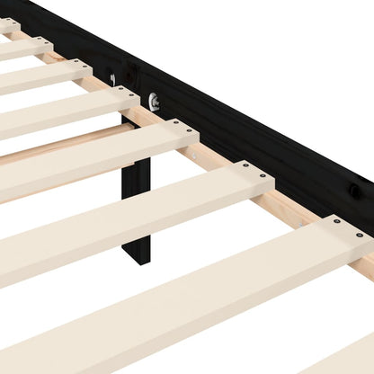 Giroletto con Testiera Nero Double in Legno Massello | homemem39