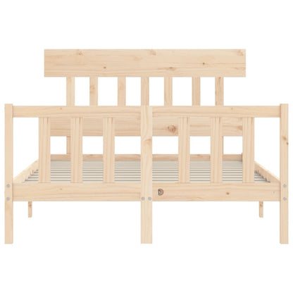 Giroletto senza Materasso 140x200 cm in Legno Massello di Pino - homemem39