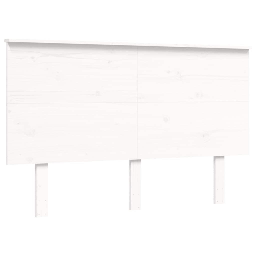 Giroletto senza Materasso Bianco 120x200 cm Legno Massello Pino - homemem39
