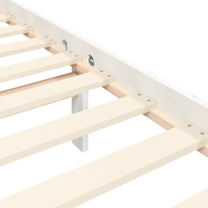 Giroletto con Testiera Bianco Small Double Legno Massello | homemem39