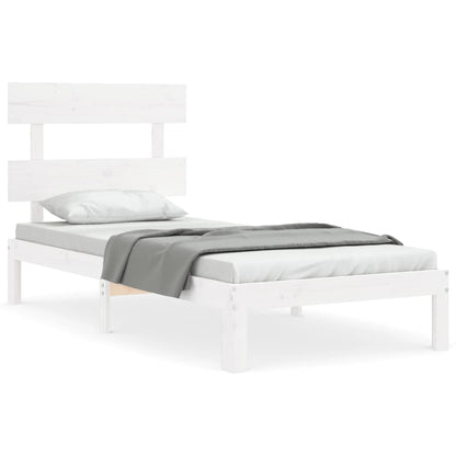 Giroletto senza Materasso Bianco 90x200 cm Legno Massello Pino | homemem39