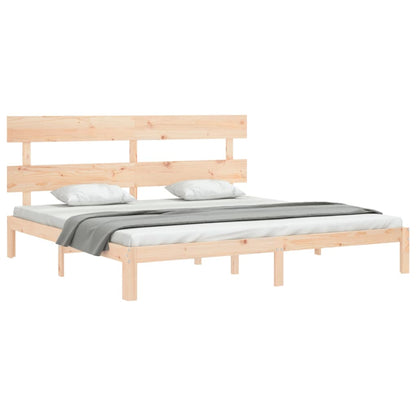 Giroletto senza Materasso 200x200 cm in Legno Massello di Pino
