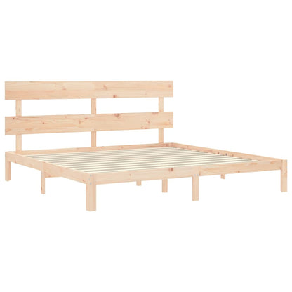 Giroletto senza Materasso 200x200 cm in Legno Massello di Pino