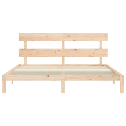Giroletto senza Materasso 200x200 cm in Legno Massello di Pino